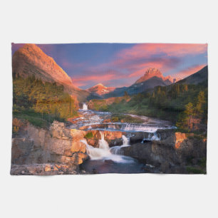 Mountains Glacier National Park, Montana Kitchen Towel