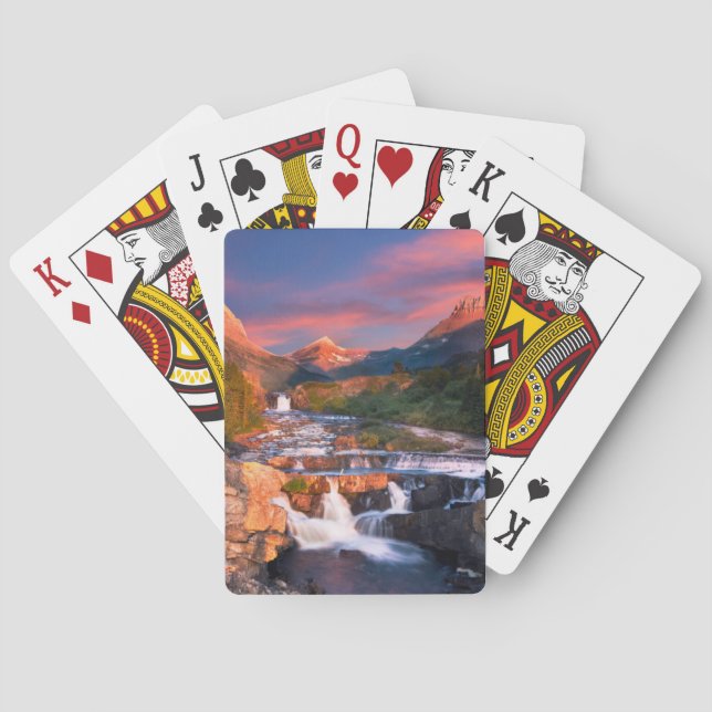Mountains | Glacier National Park, Montana Playing Cards (Back)