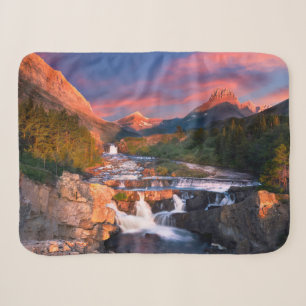 Mountains   Glacier National Park, Montana Sherpa Blanket