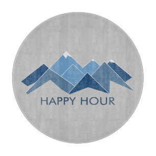 Mountains Happy Hour Cutting Board