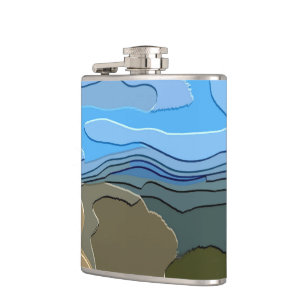 MOUNTAINS HIP FLASK