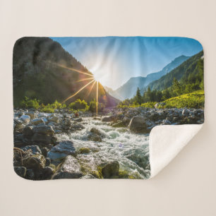 Mountains   Hohe Tauern National Park, Austria Sherpa Blanket