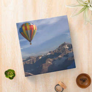 Mountains Hot Air Balloon Matterhorn Swiss Alps Binder