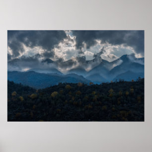 Mountains in Autumn, Kurdistan Poster