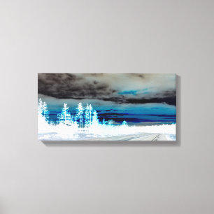 Mountains in Blue Canvas Print