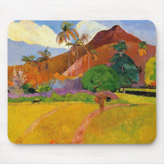 'Mountains in Tahiti' - Paul Gauguin Mousepad (Front)