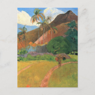 Mountains in Tahiti - Paul Gauguin Postcard
