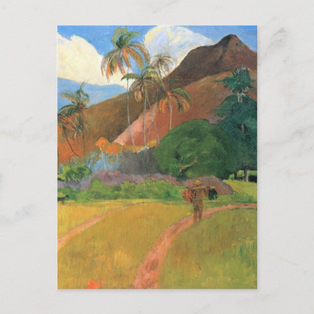 Mountains in Tahiti - Paul Gauguin Postcard (Front)