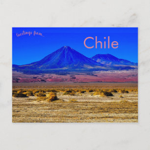 Mountains in the Socaire region of Chile Postcard