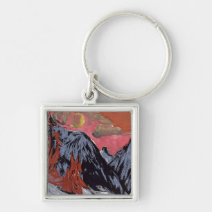 Mountains in Winter, 1919 Keychain
