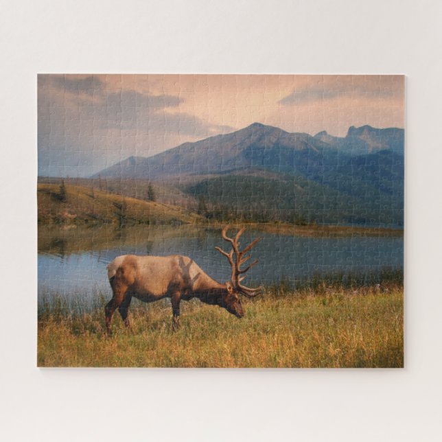 Mountains | Jacques Mountain Range Alberta Canada Jigsaw Puzzle (Horizontal)