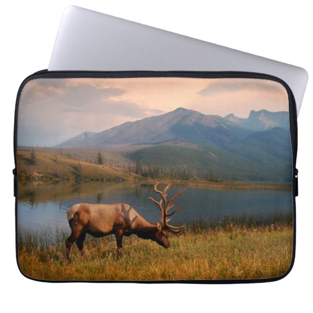 Mountains | Jacques Mountain Range Alberta Canada Laptop Sleeve (Front)