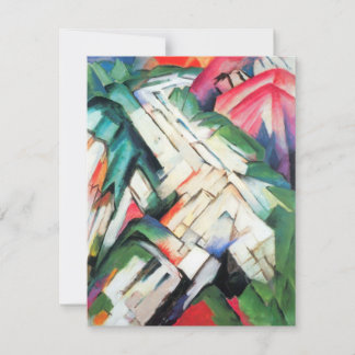 Mountains (Landscape) by Franz Marc, Vintage Art