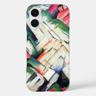Mountains (Landscape) by Franz Marc, Vintage Art iPhone 16 Case