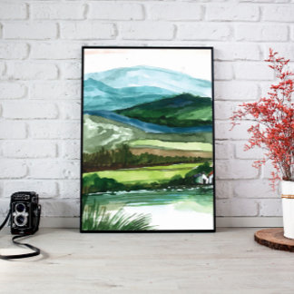 Mountains Landscape Wall Art