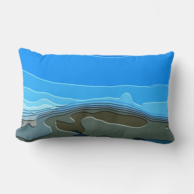 MOUNTAINS LUMBAR PILLOW (Front)