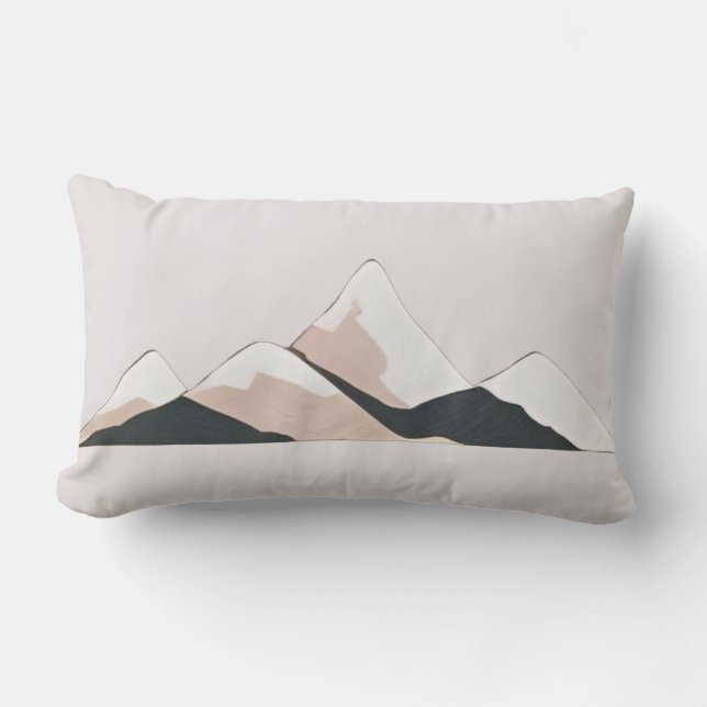 Mountains  lumbar pillow (Front)