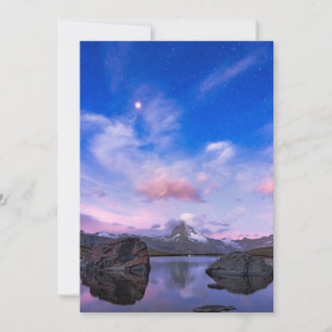 Mountains   Matterhorn & Lake Stellisee Thank You Card