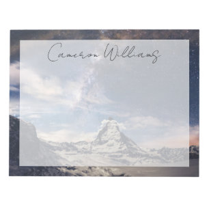 Mountains Matterhorn Zermatt Switzerland Notepad