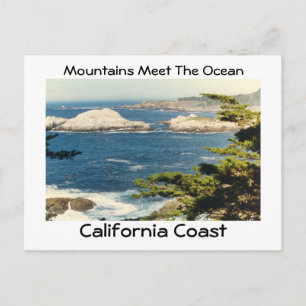 Mountains Meet The Ocean Postcard
