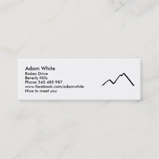 Mountains Mini Business Card