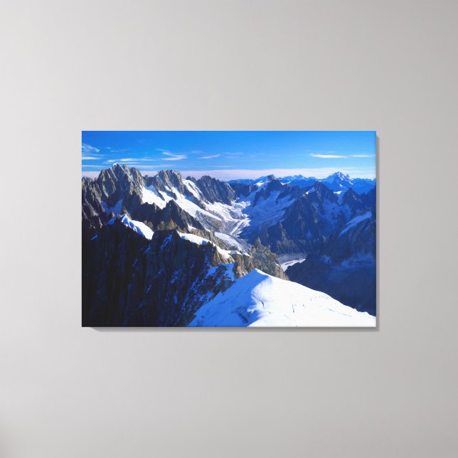 Mountains | Mont Blanc, European Alps Canvas Print (Front)