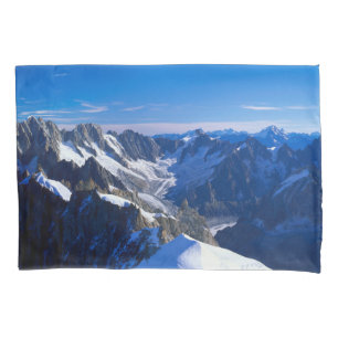 Mountains Mont Blanc, European Alps Pillowcase
