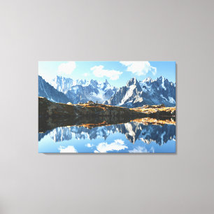 Mountains   Mont Blanc Massif, France Canvas Print