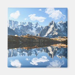 Mountains Mont Blanc Massif, France Magnet