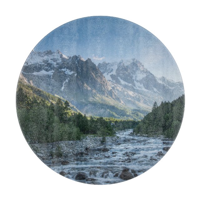 Mountains | Mont Blanc Massif, Italy Cutting Board (Front)