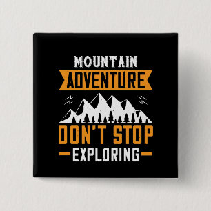 Mountains - Mountain Adventure 2 Inch Square Button