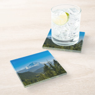 Mountains Mt. Hood Oregon Glass Coaster