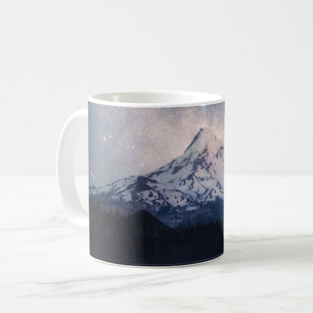 Mountains | Mt. Hood Portland, Oregon Coffee Mug (Front Left)