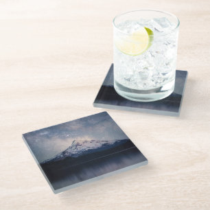 Mountains Mt. Hood Portland, Oregon Glass Coaster