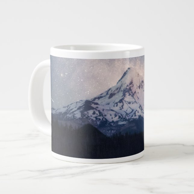 Mountains | Mt. Hood Portland, Oregon Large Coffee Mug (Front Left)