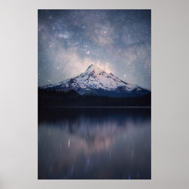 Mountains | Mt. Hood Portland, Oregon Poster (Front)