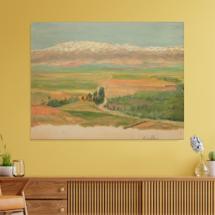 Mountains near Baalbec Canvas Print