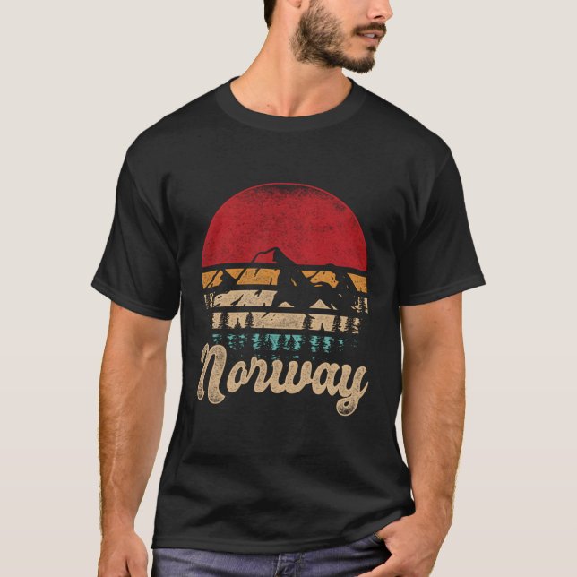 Mountains Norway T-Shirt (Front)