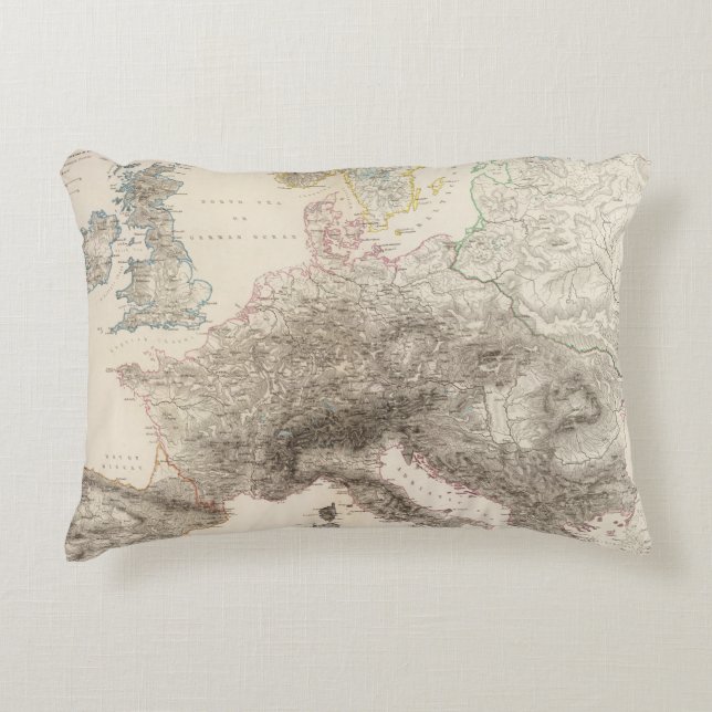 Mountains of Europe Accent Pillow (Front)