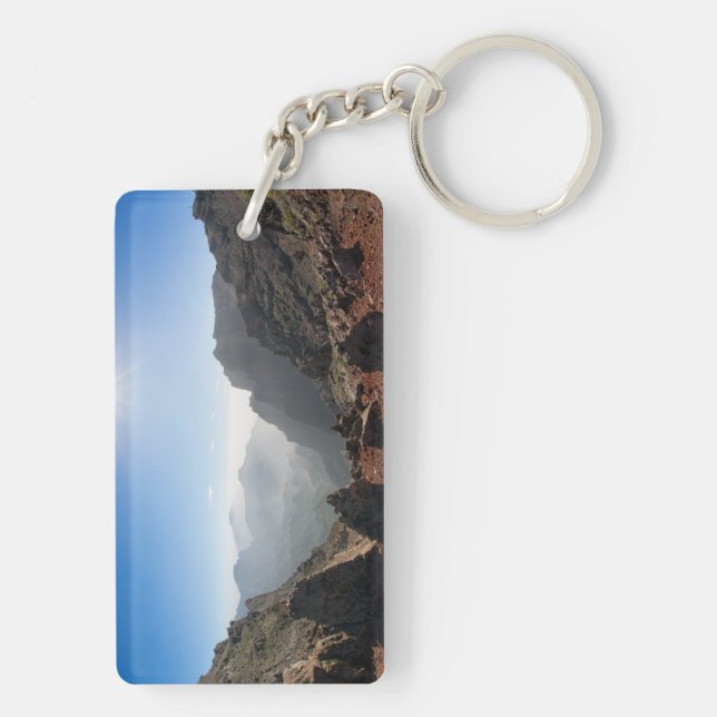 Mountains of La Palma Keychain (Back)