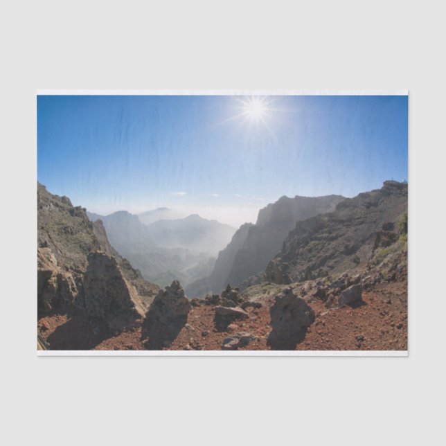 Mountains of La Palma Tissue Paper (Front)
