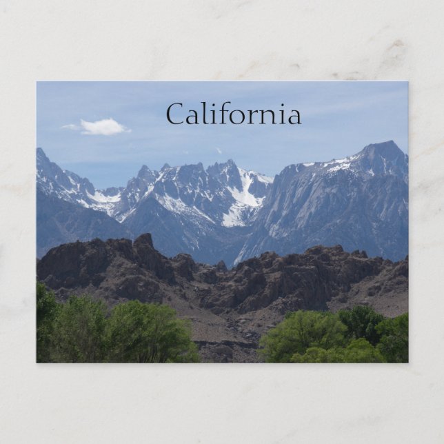 Mountains of Lone Pine, California Postcard (Front)