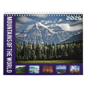 Mountains Of The World 2026 Calendar