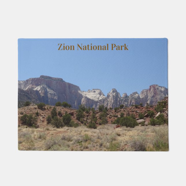Mountains of Zion National Park Doormat (Front)
