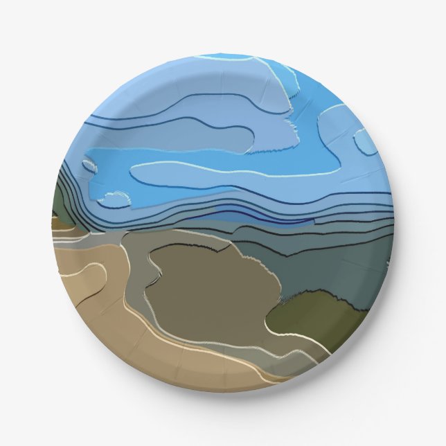 MOUNTAINS PAPER PLATE (Front)