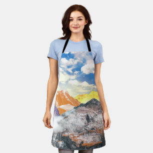 Mountains (photo montage) 1 apron