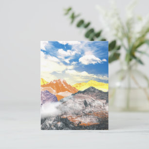 Mountains (photo montage) 1 holiday postcard