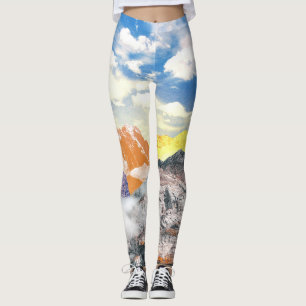 Mountains (photo montage) 1 leggings