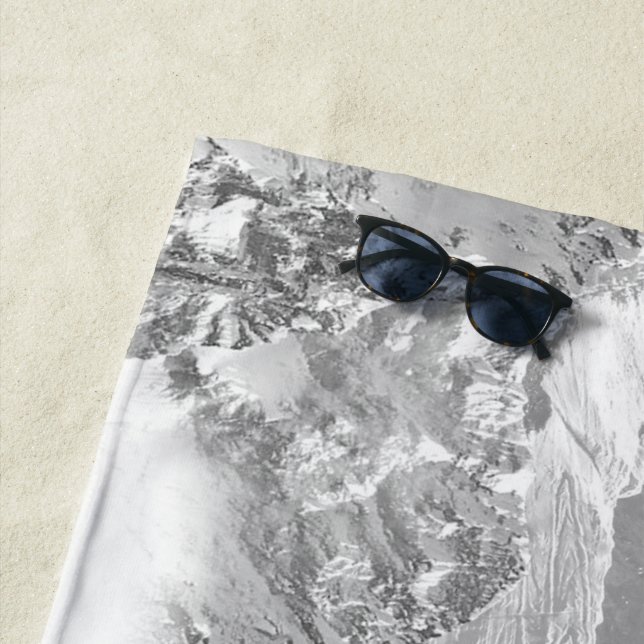 Mountains (photo montage) 3 beach towel (In Situ)