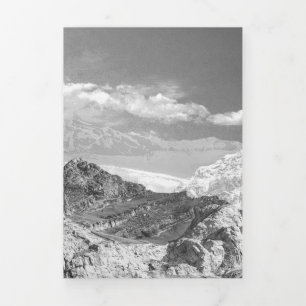 Mountains (photo montage) 3 Tri-Fold holiday card